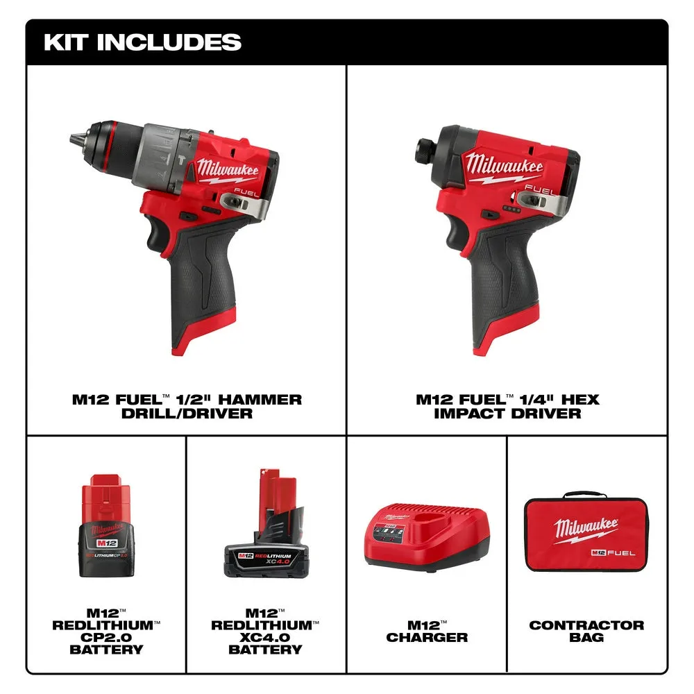 Milwaukee 3497-22 M12 FUEL 2-Tool Combo Kit