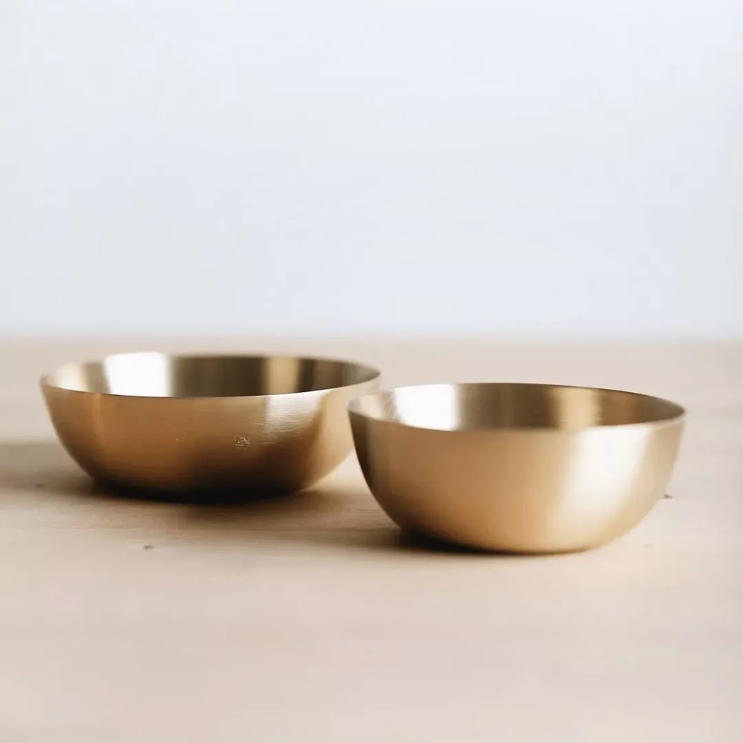 Mini Brass Serving Bowls