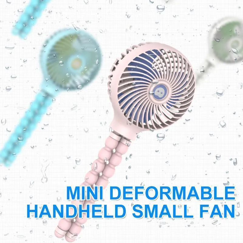 Mini deformerbar bærbar ventilator