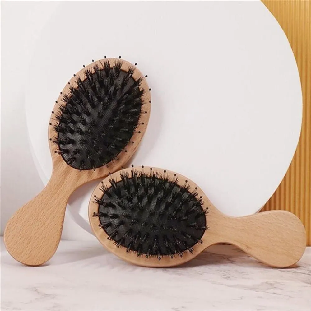 Mini Detangle Bamboo Travel Hairbrush