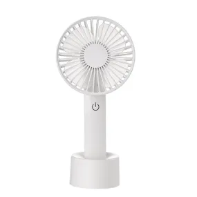 Mini Fan Hanging Neck Handheld Touch Charging Power Storage Portable USB