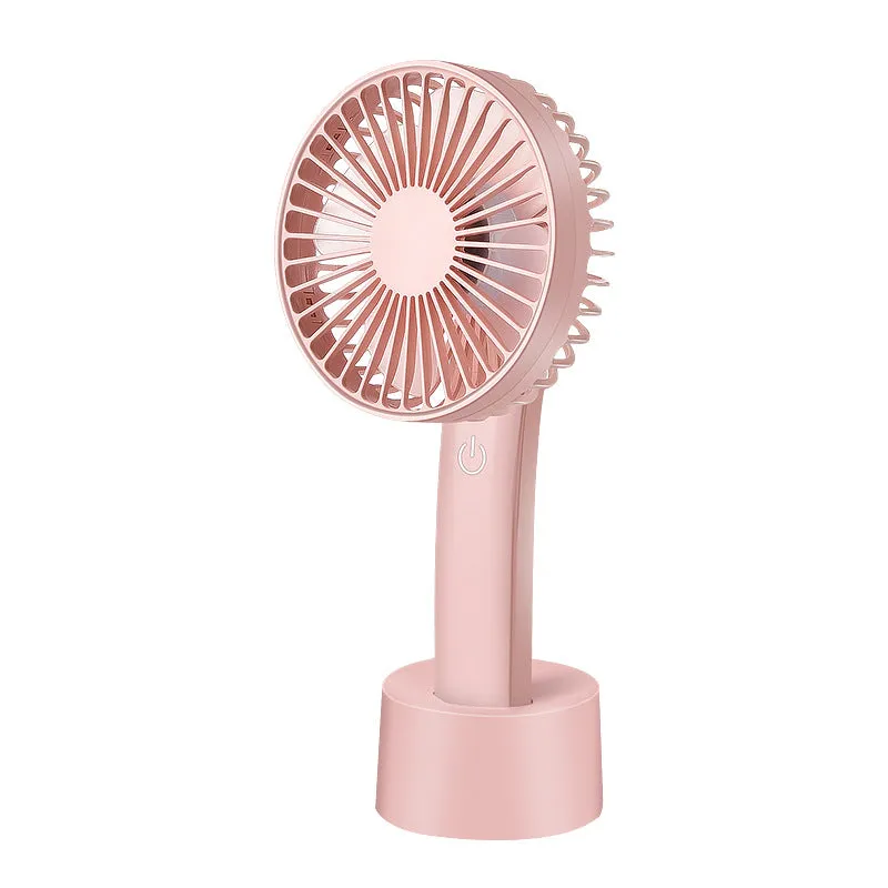 Mini Fan Hanging Neck Handheld Touch Charging Power Storage Portable USB