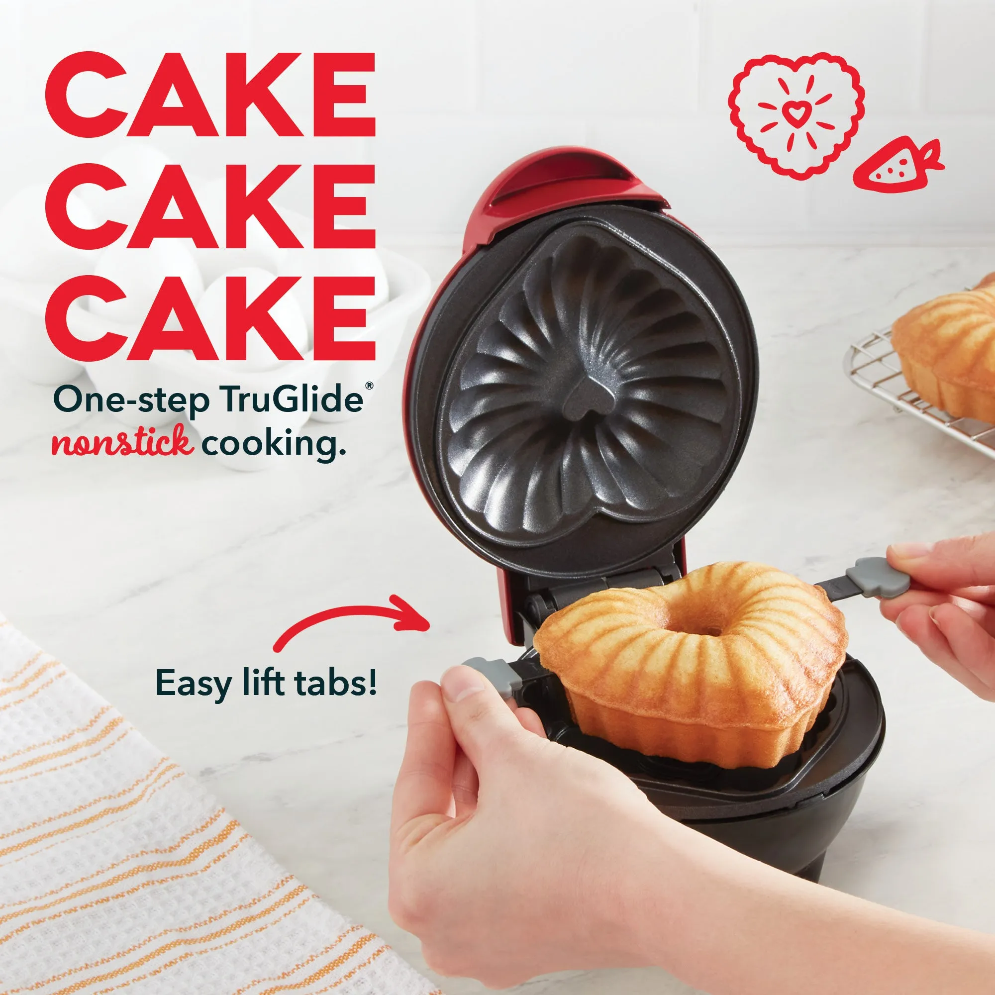 Mini Heart Bundt® Cake Maker