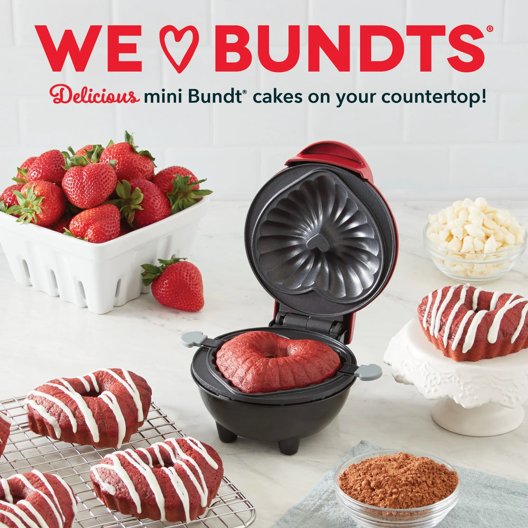 Mini Heart Bundt® Cake Maker