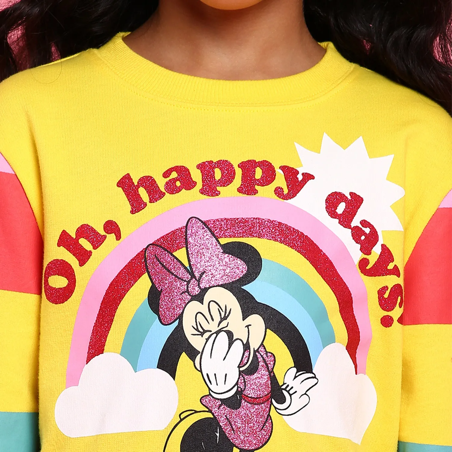 Mini Mouse Happy Day's Girls Relax Sweatshirt