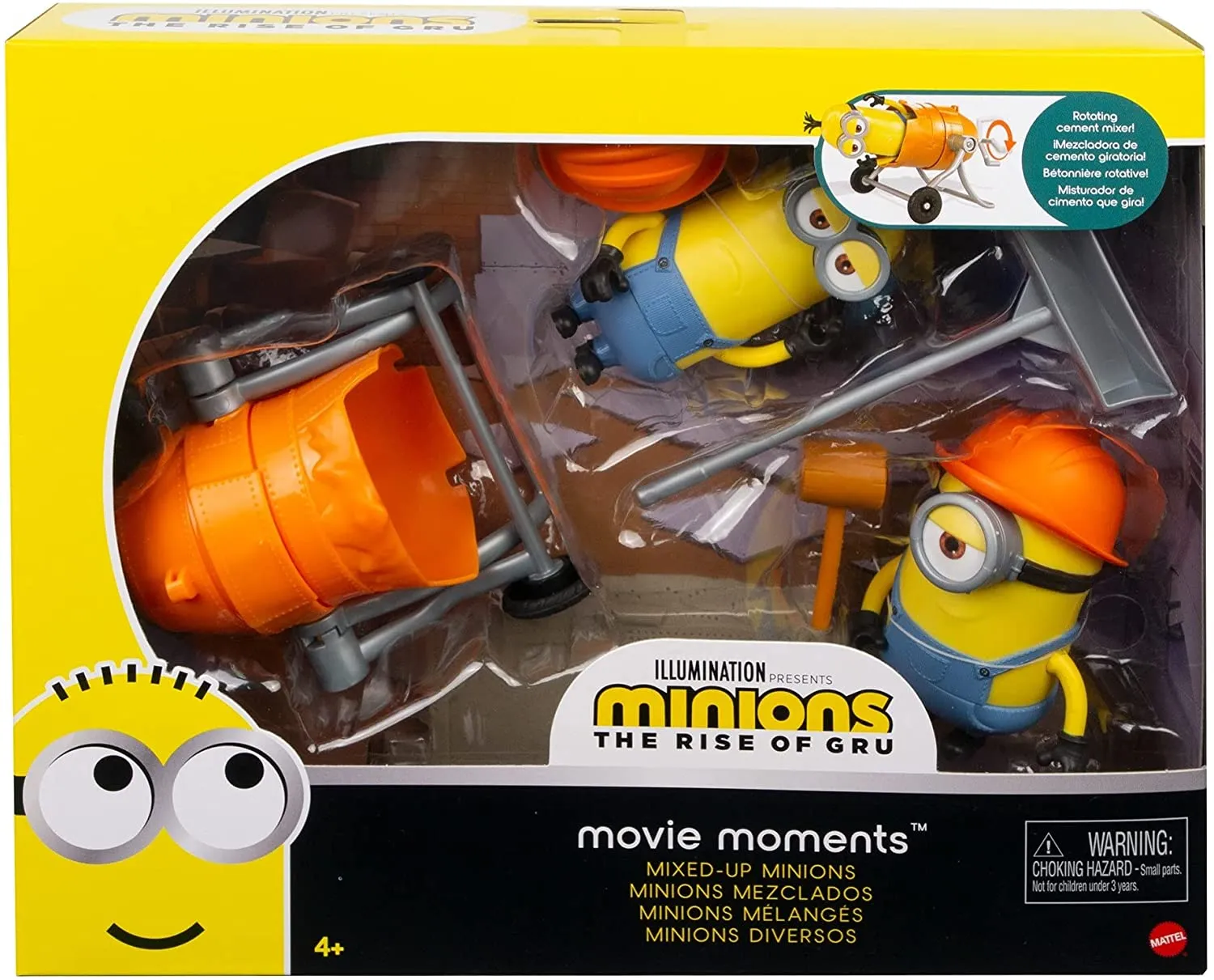 Minions: The Rise of Gru Movie Moments Characters - Movie Scene Training Accessories Older Minion Fans, Assortment Styles