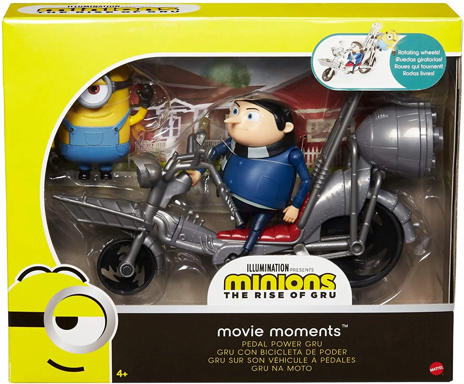 Minions: The Rise of Gru Movie Moments Characters - Movie Scene Training Accessories Older Minion Fans, Assortment Styles