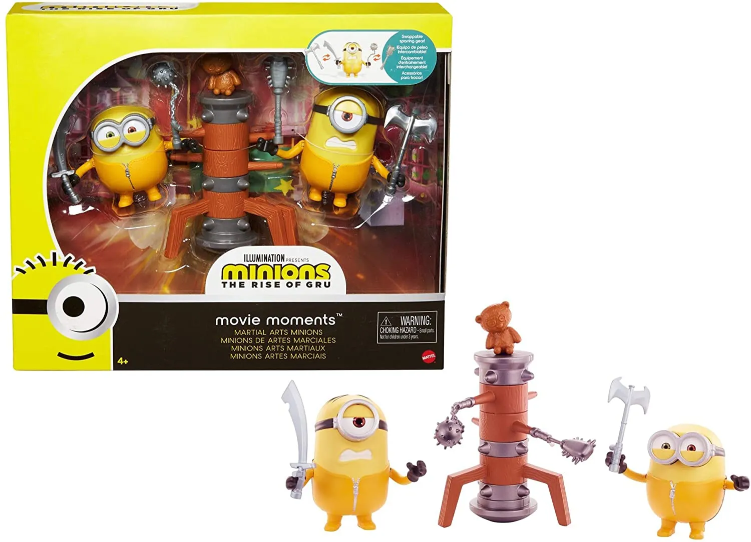 Minions: The Rise of Gru Movie Moments Characters - Movie Scene Training Accessories Older Minion Fans, Assortment Styles