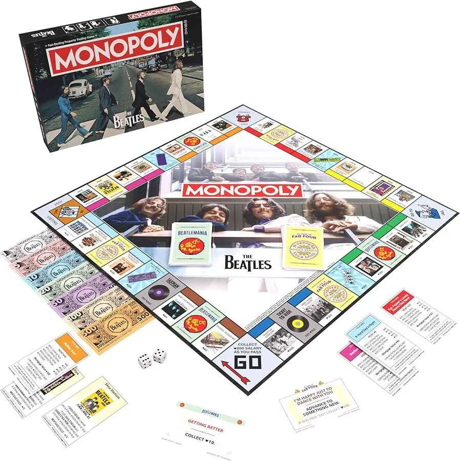 Monopoly The Beatles Rock Music Band Edition Board Game