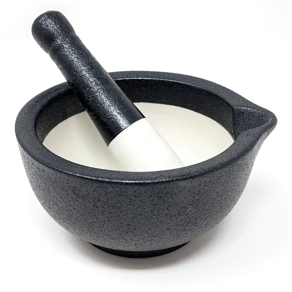 Mortar & Pestle - Black Porcelain