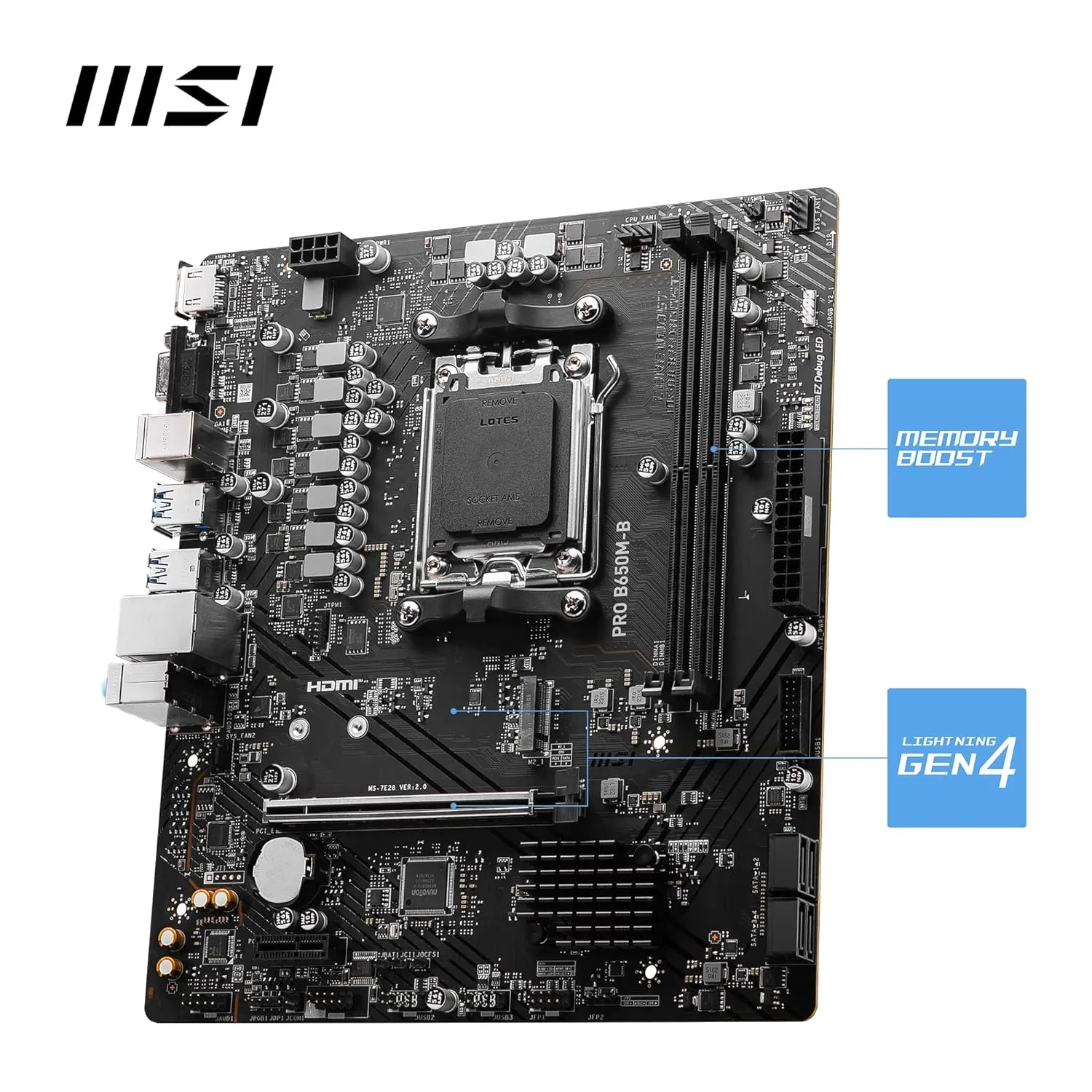 MSI Motherboard Pro B650m-B DDR5