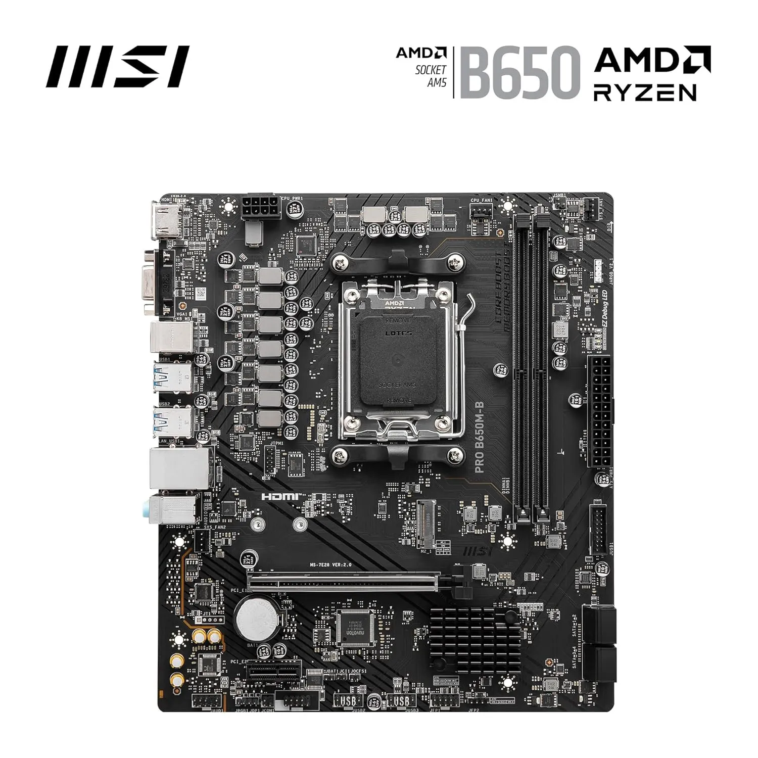 MSI Motherboard Pro B650m-B DDR5