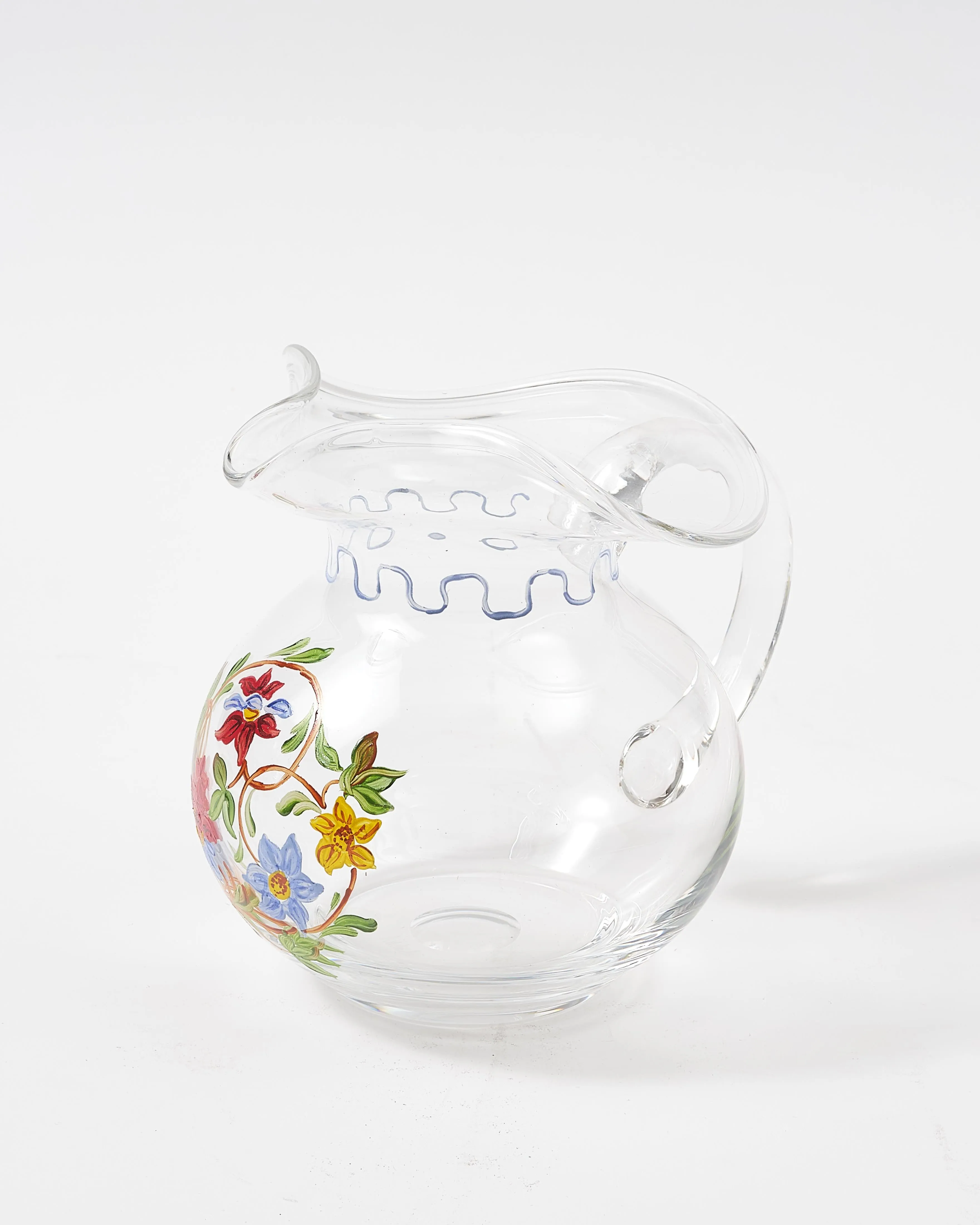 Murano Cornucopia Hand-Painted Jug