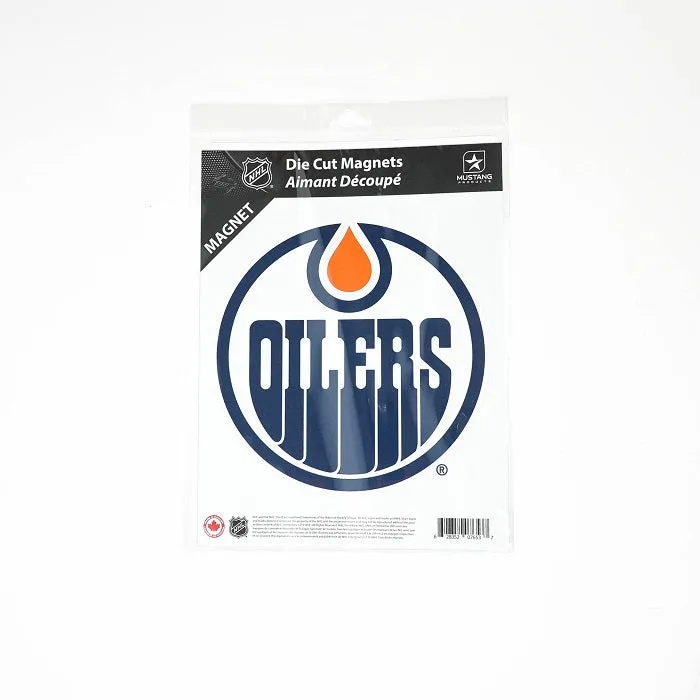 Mustang NHL Edmonton Oilers Diecut Logo Magnet