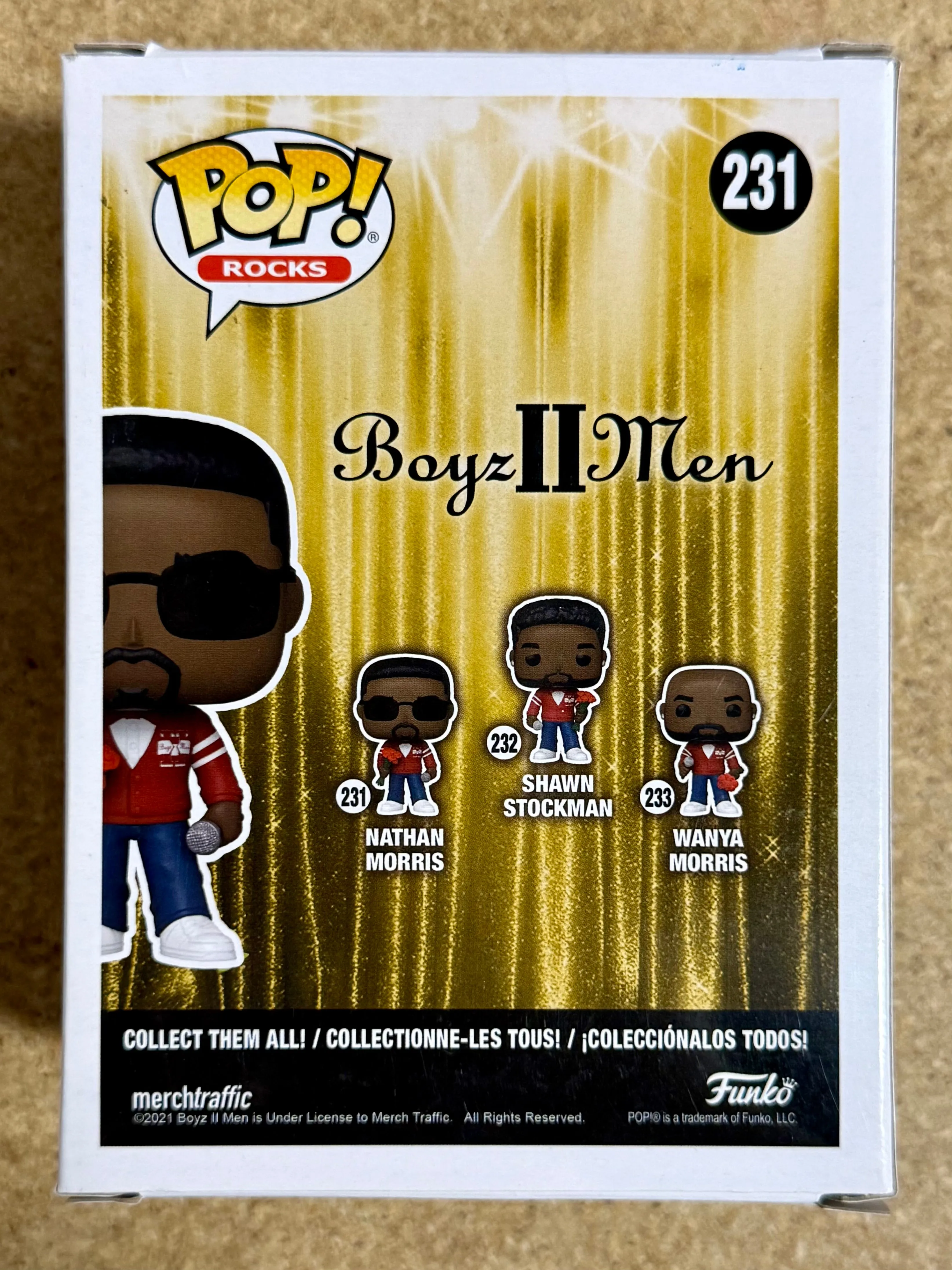 Nathan Morris Signed Boys II Men 2021 Vaulted Funko Pop! With JSA COA