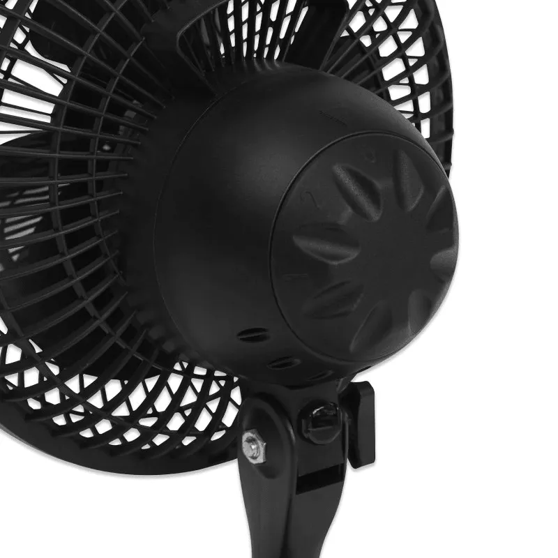 Nero Clip And Storage Desk Fan 150mm Black Office Home Table