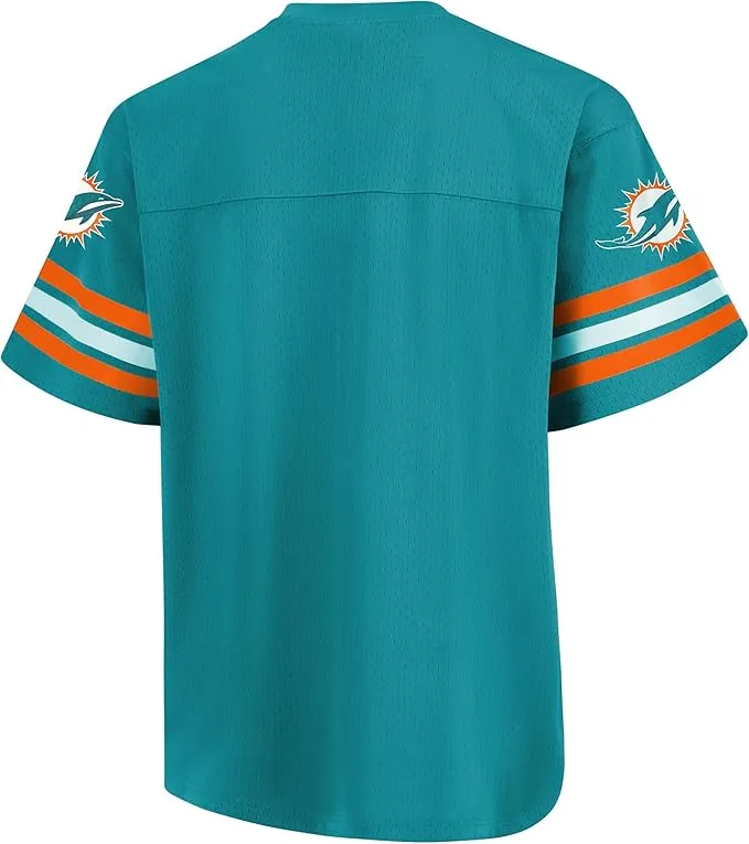 NFL Official Adults Soft Mesh Vintage Beast Mode T-Shirt - Unisex|Miami Dolphins