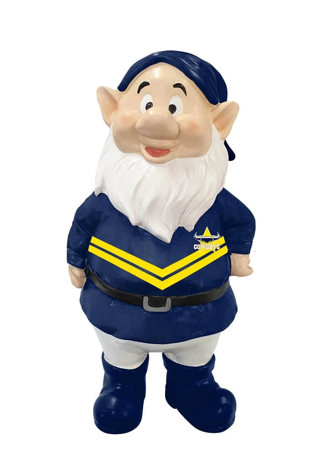 NRL Mini Garden Gnome - North Queensland Cowboys - Polyresin - 18cm