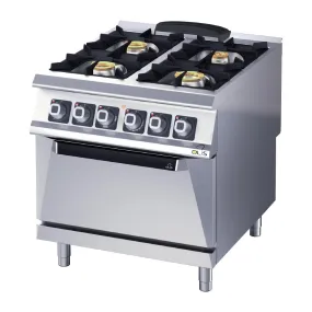 Olis Heavy Duty 4 Burner Electric Static Oven Range D94