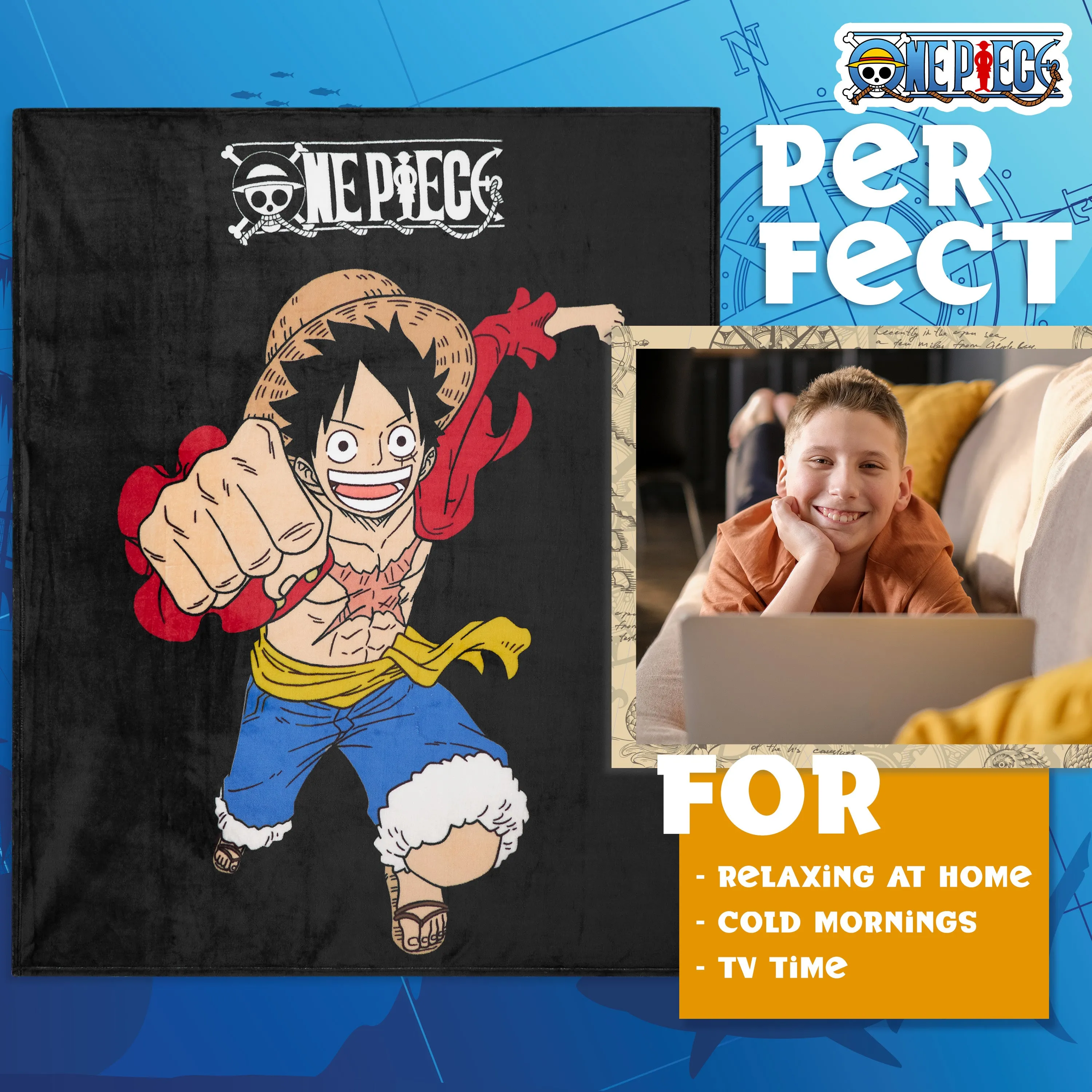 One Piece Fleece Blanket Super Soft Blanket