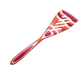 Pakka Wood Mini Slotted Spatula 8in - Red