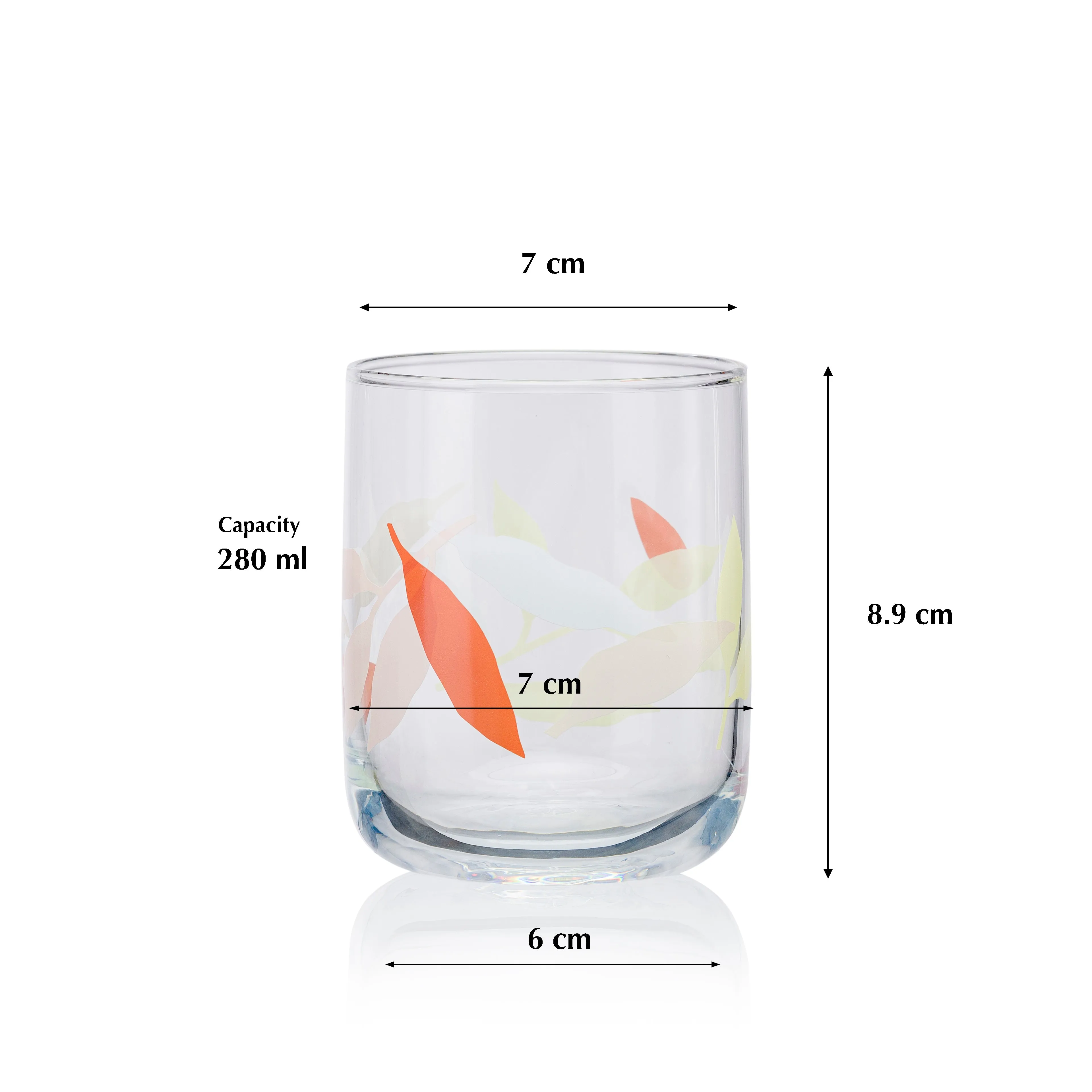 Pasabahce Cotton Candy Juice Glass Set, Printed Transparent 1180 ml   350 ml in Set of 1 2 Pcs, Perfect fit for Water/Juice.