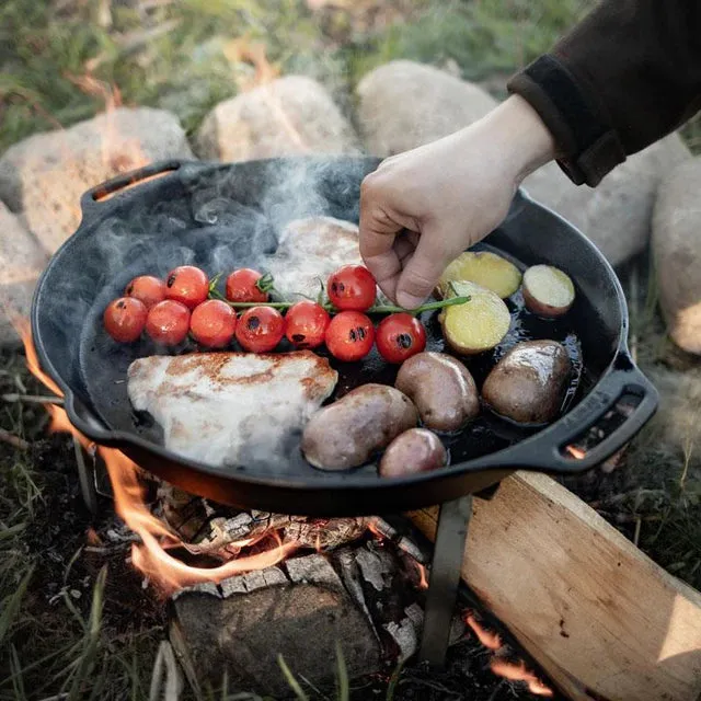 Petromax 30cm Cast Iron Fire Skillet with Two Handles