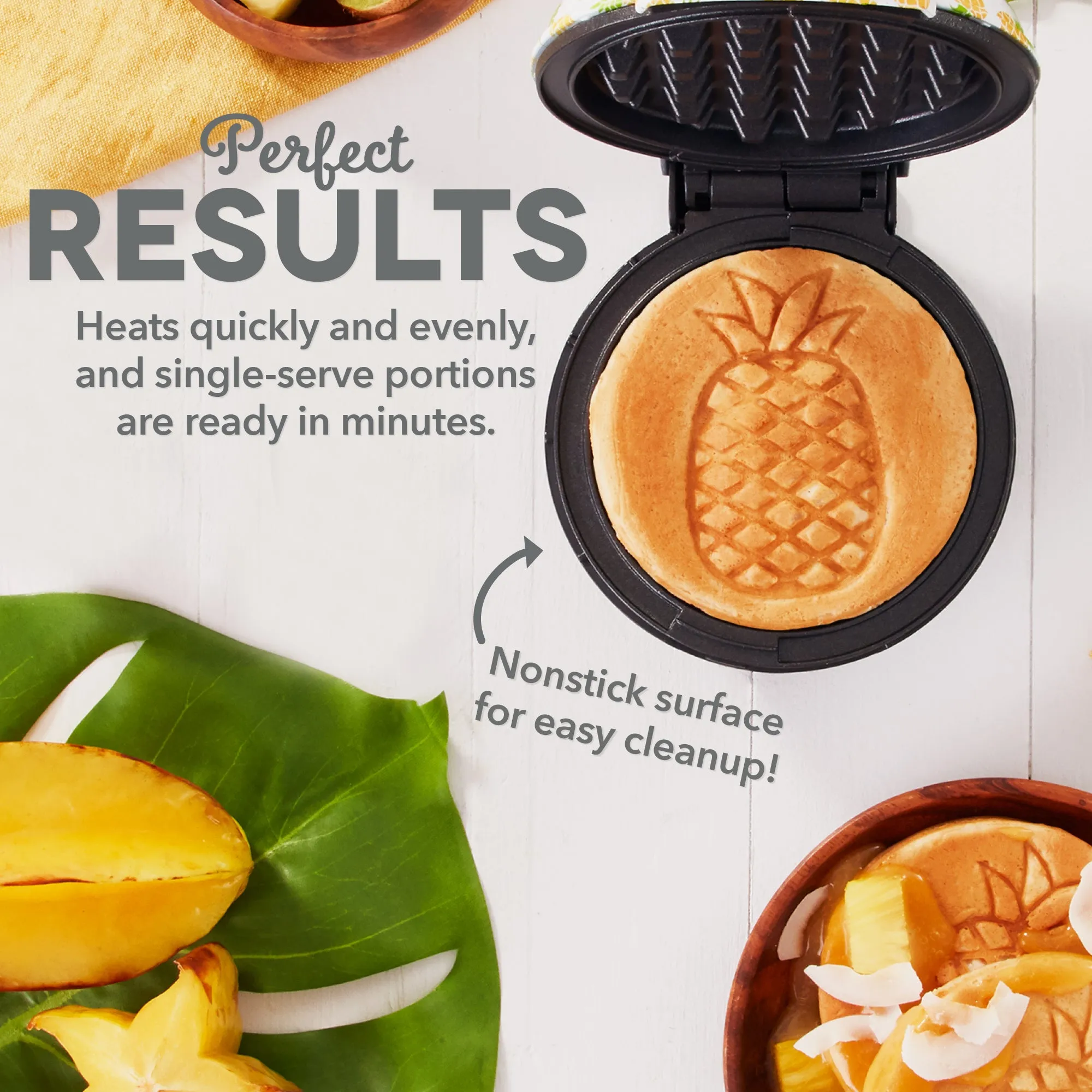 Pineapple Mini Waffle Maker