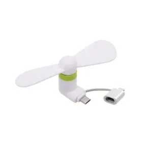 Portable Mini Fashion 2 In 1 Electric Air Cooler Fan For IPhone And Android Phone