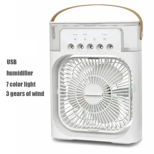 Portable Rechargeable Air Cooling Mist Fan (Big Size)