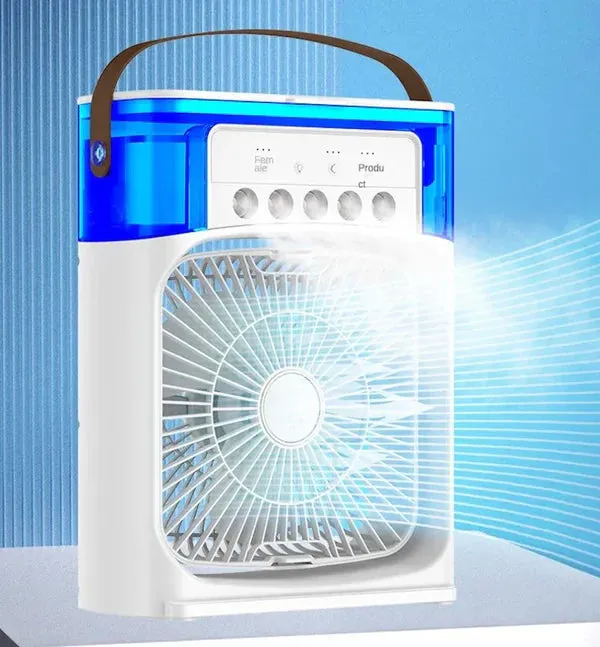 Portable Rechargeable Air Cooling Mist Fan (Big Size)