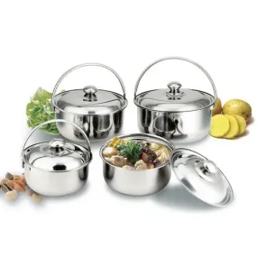 Pot Soup Cooking Steel Stainless Stew Bowl Bowls Stockpot Kitchen Cookware Pan Metal Handleramen pots and pans cookware set