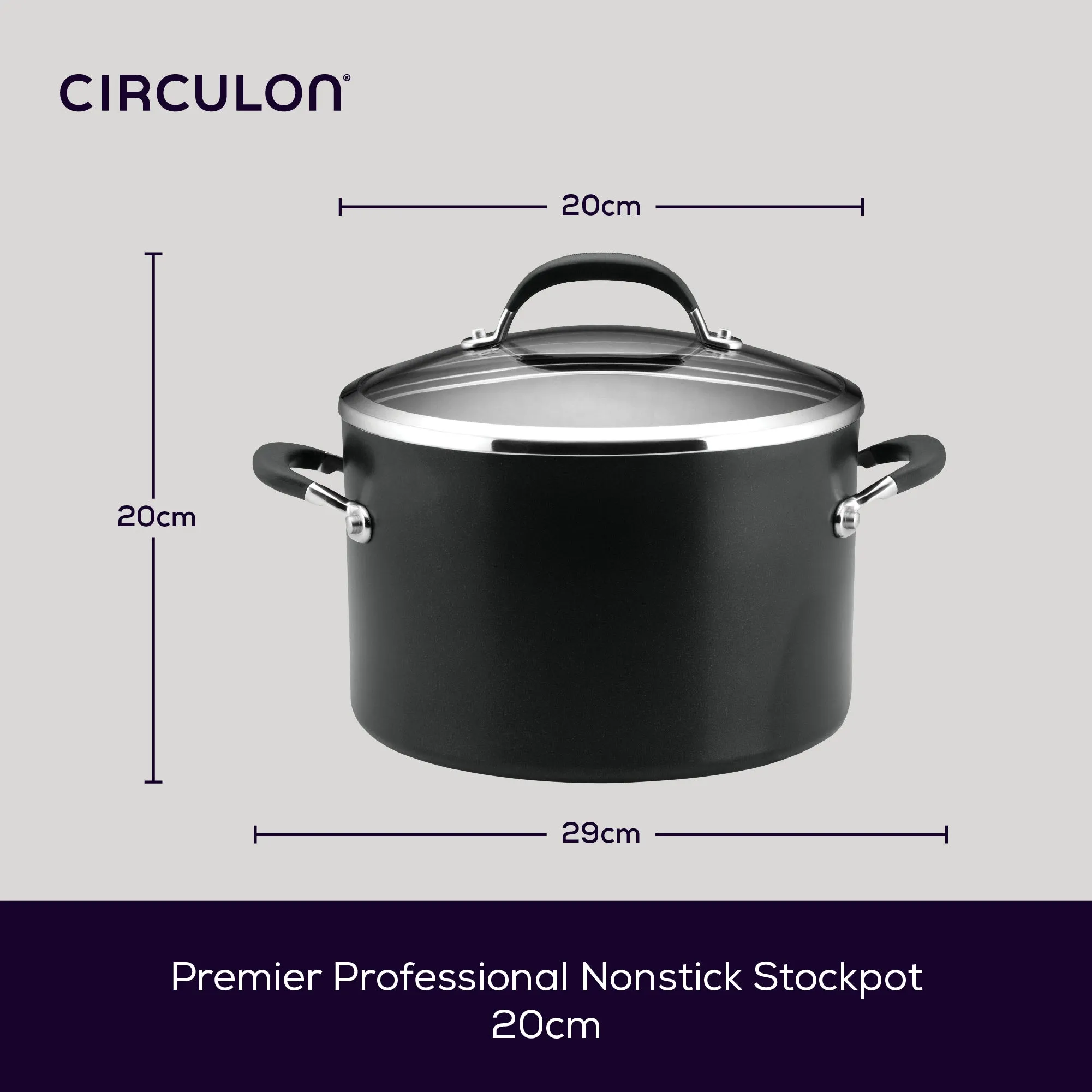 Premier Professional Non-Stick Stockpot - 3.8L