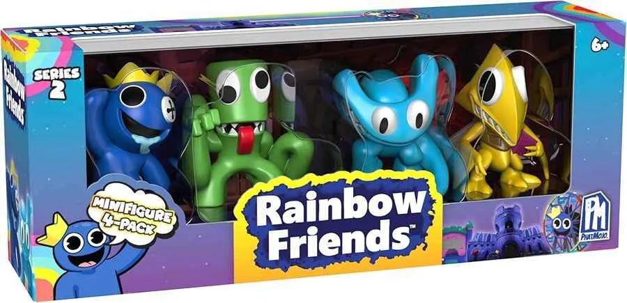 Rainbow Friends Roblox Series 2 Mini 2.5 Inch 4-Pack Figure