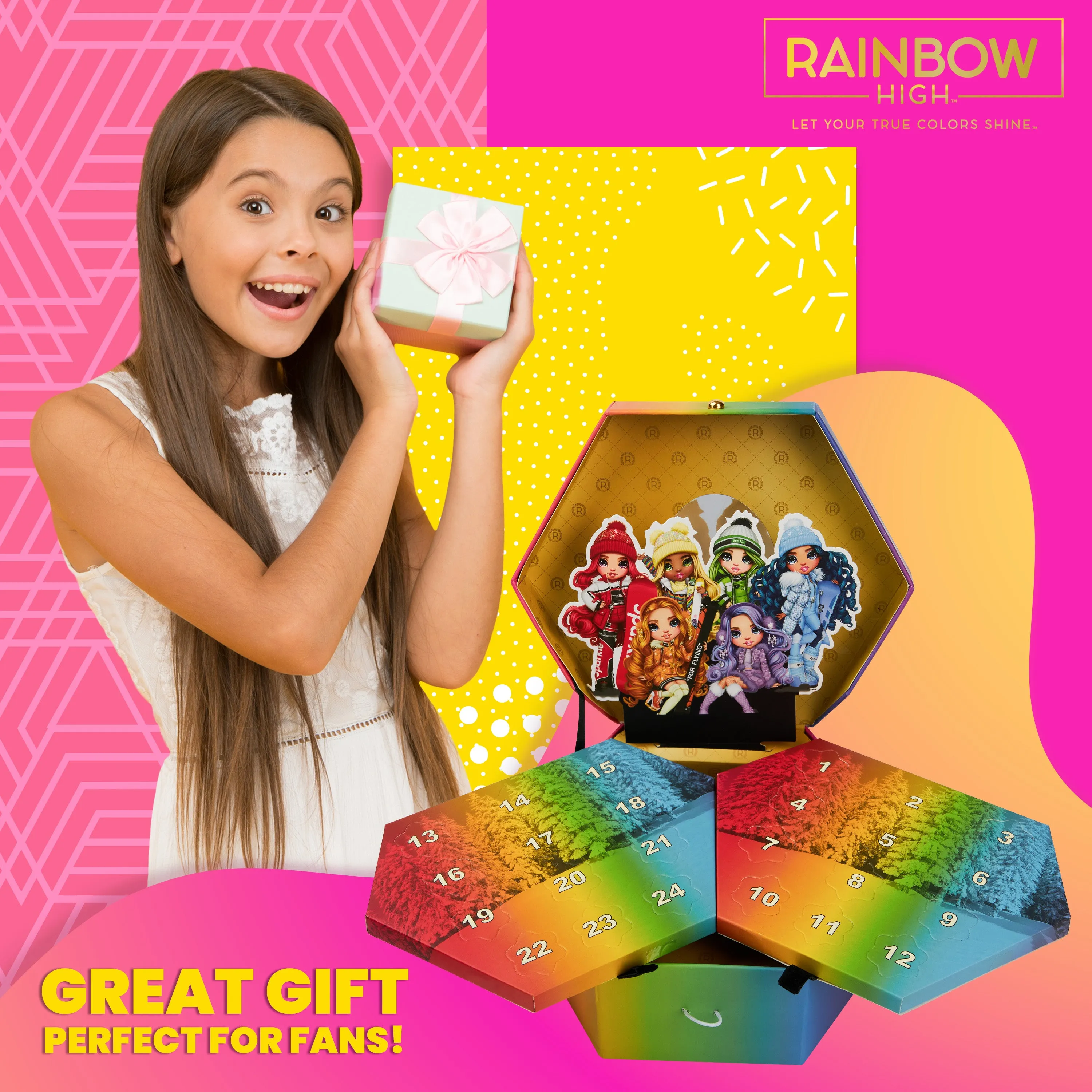 Rainbow High Advent Calendar 2025 for Girls - Jewellery Advent Calendar