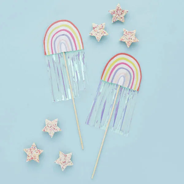 Rainbow Wands Pack of 5