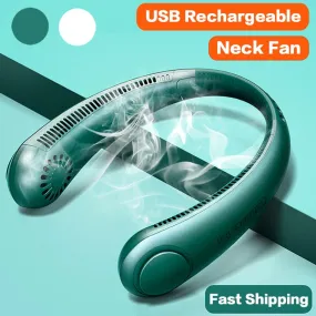 Rechargeable Mini Bladeless Neck Fan