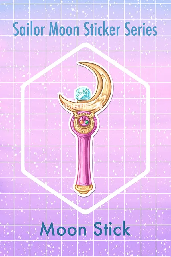 Sailor Moon - Moon Stick Sticker