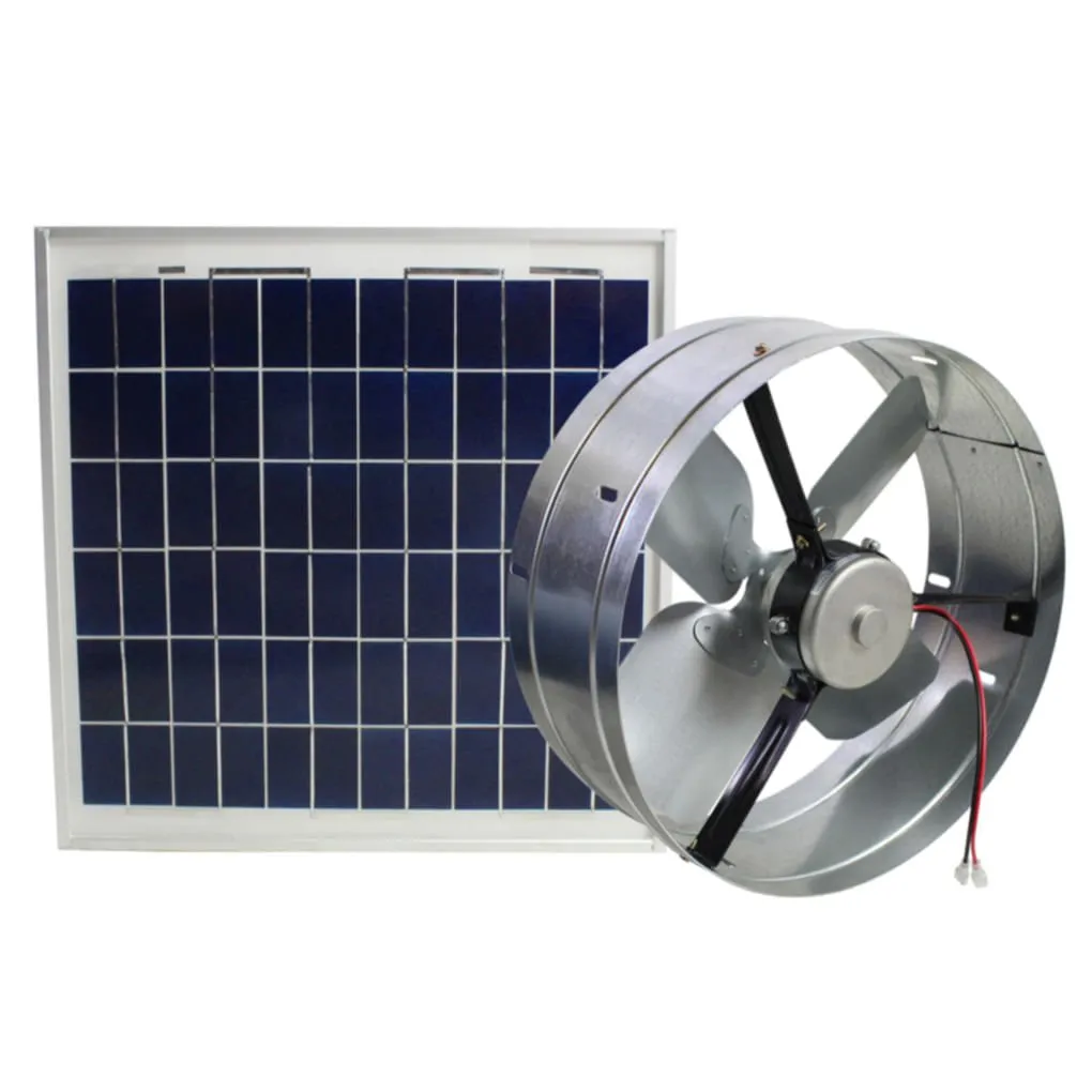 Solar Powered Gable Mount Ventilator, 13"