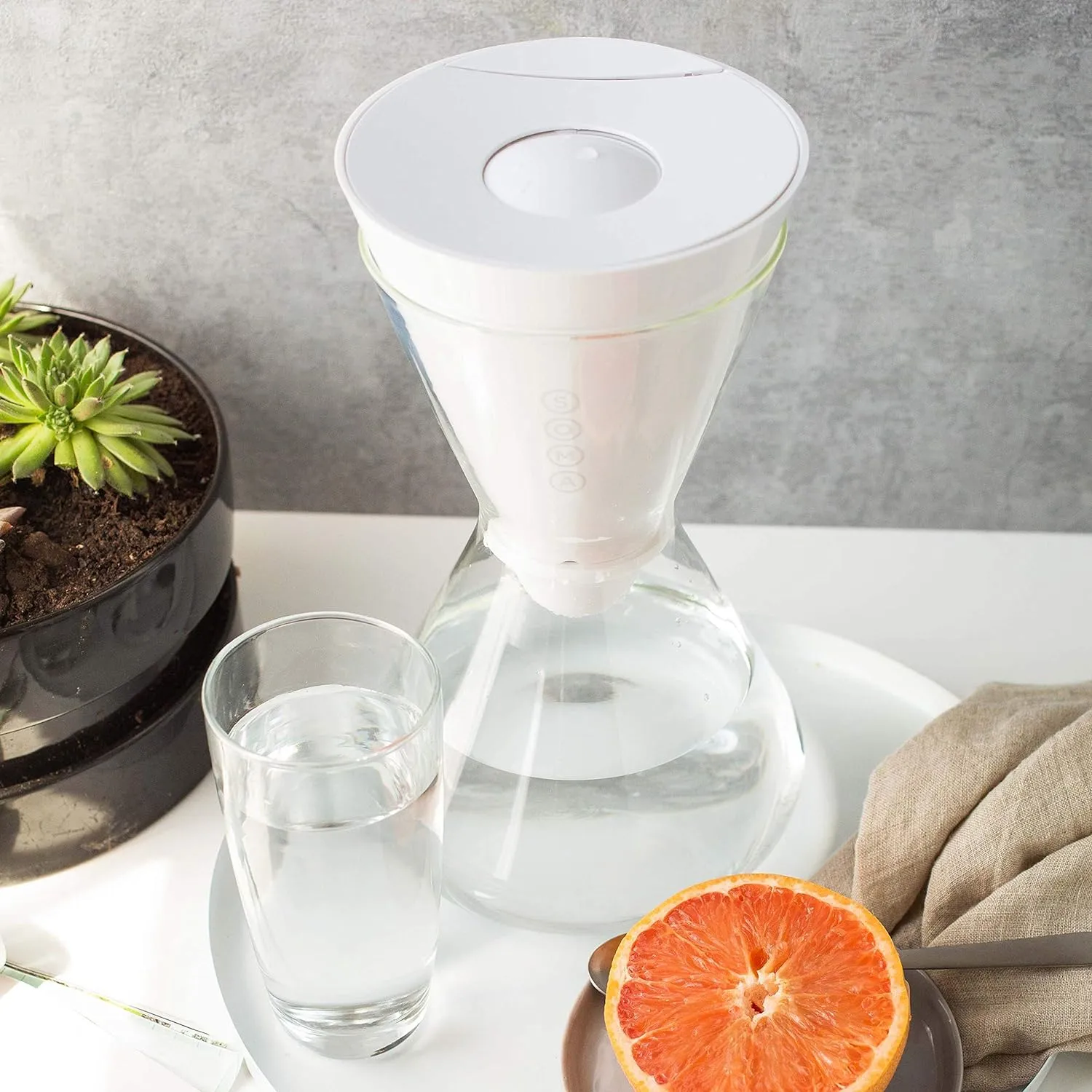 Soma 6 Cup Water Filter Glass Carafe