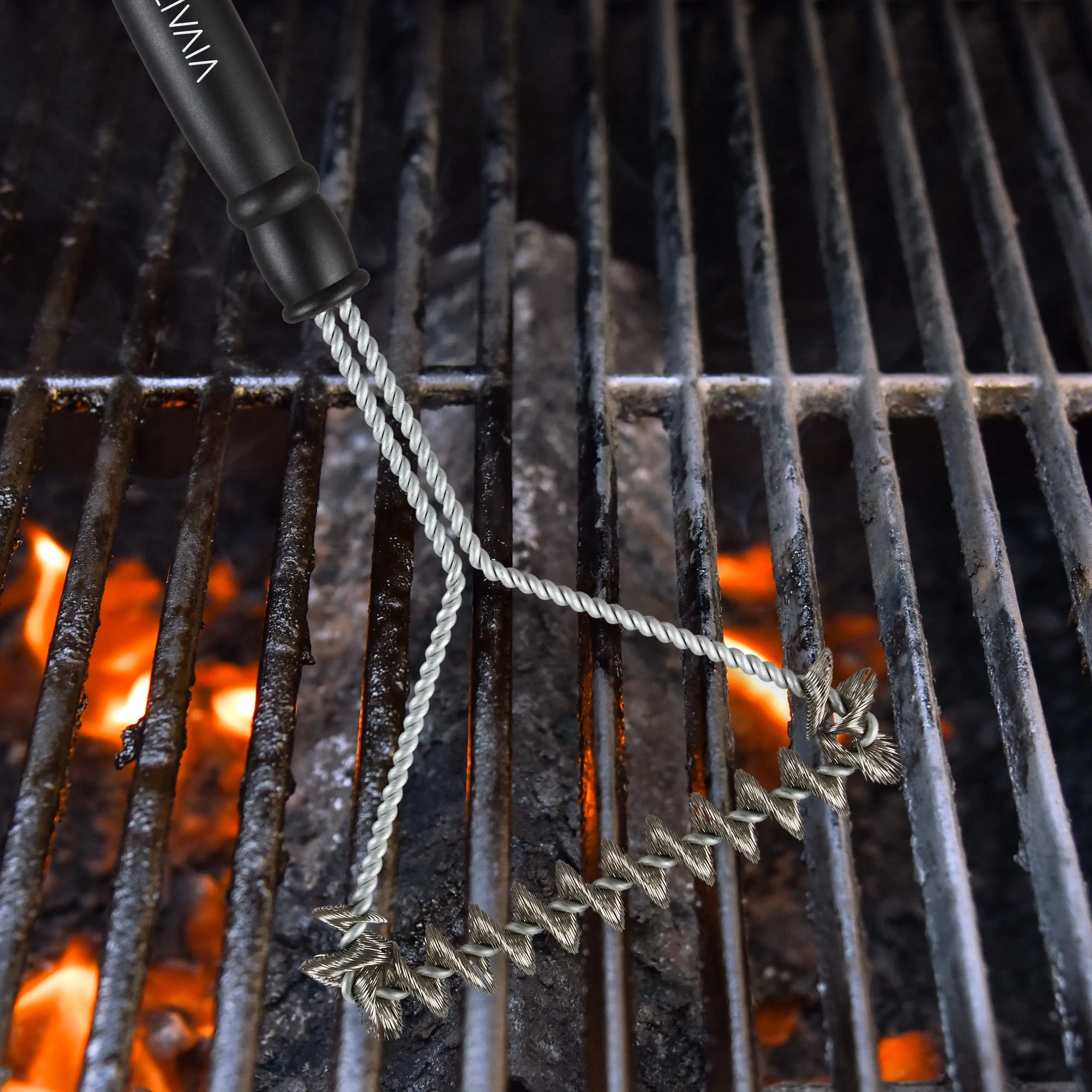 Stainless Steel Grill Brush: Grill Brush For Outdoor Grill  Wire Brush For Grill