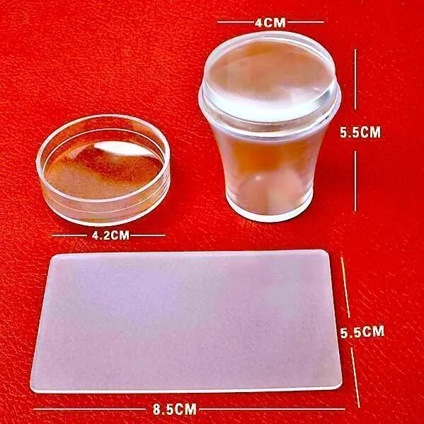 Stamper & Scraper (Clear - Large Diameter 4cm)