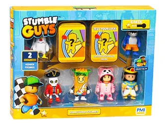 Stumble Guys Collectible Figures 8PK Deluxe Box