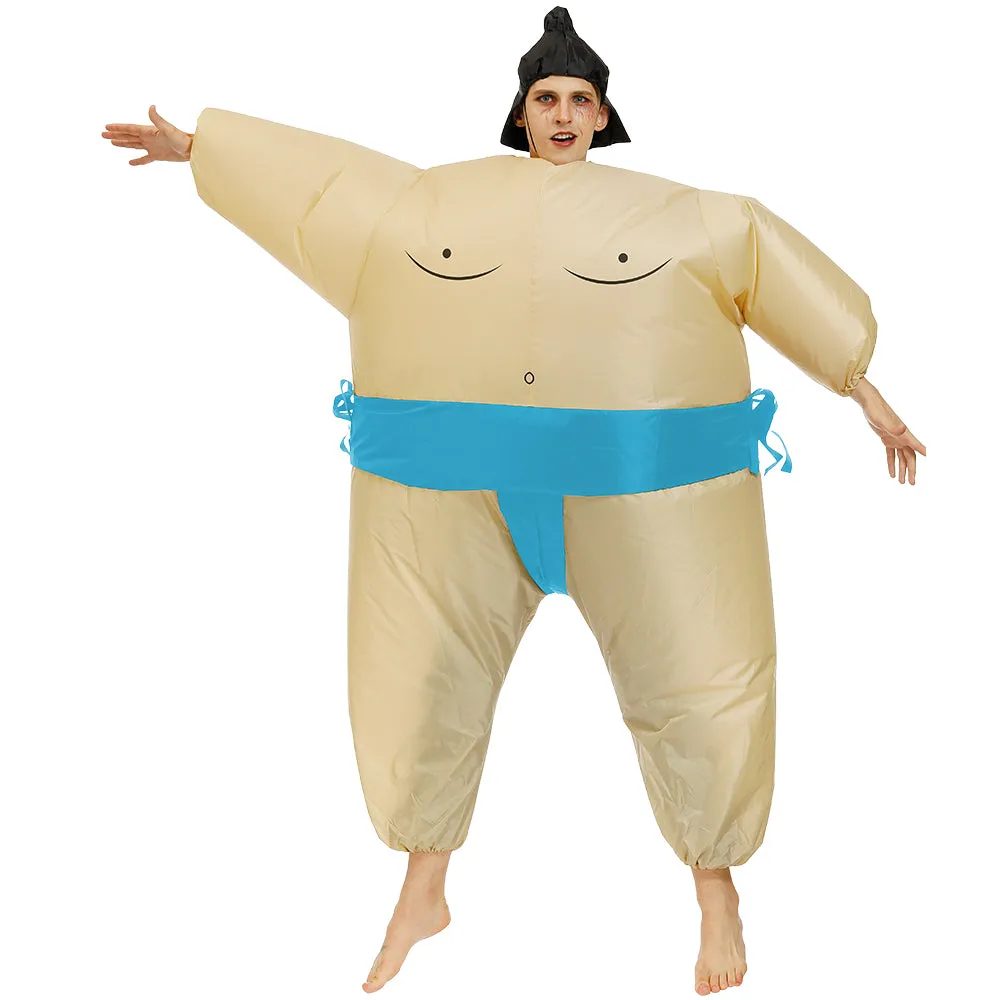 Sumo Wrestler Inflatable Costume Adult and Kid, Inflatable Sumo Blow up Costumes