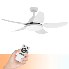 Tangkula 42Inch Ceiling Fan with LED Light and Remote Control, Kids Fan Light with 5 Blades