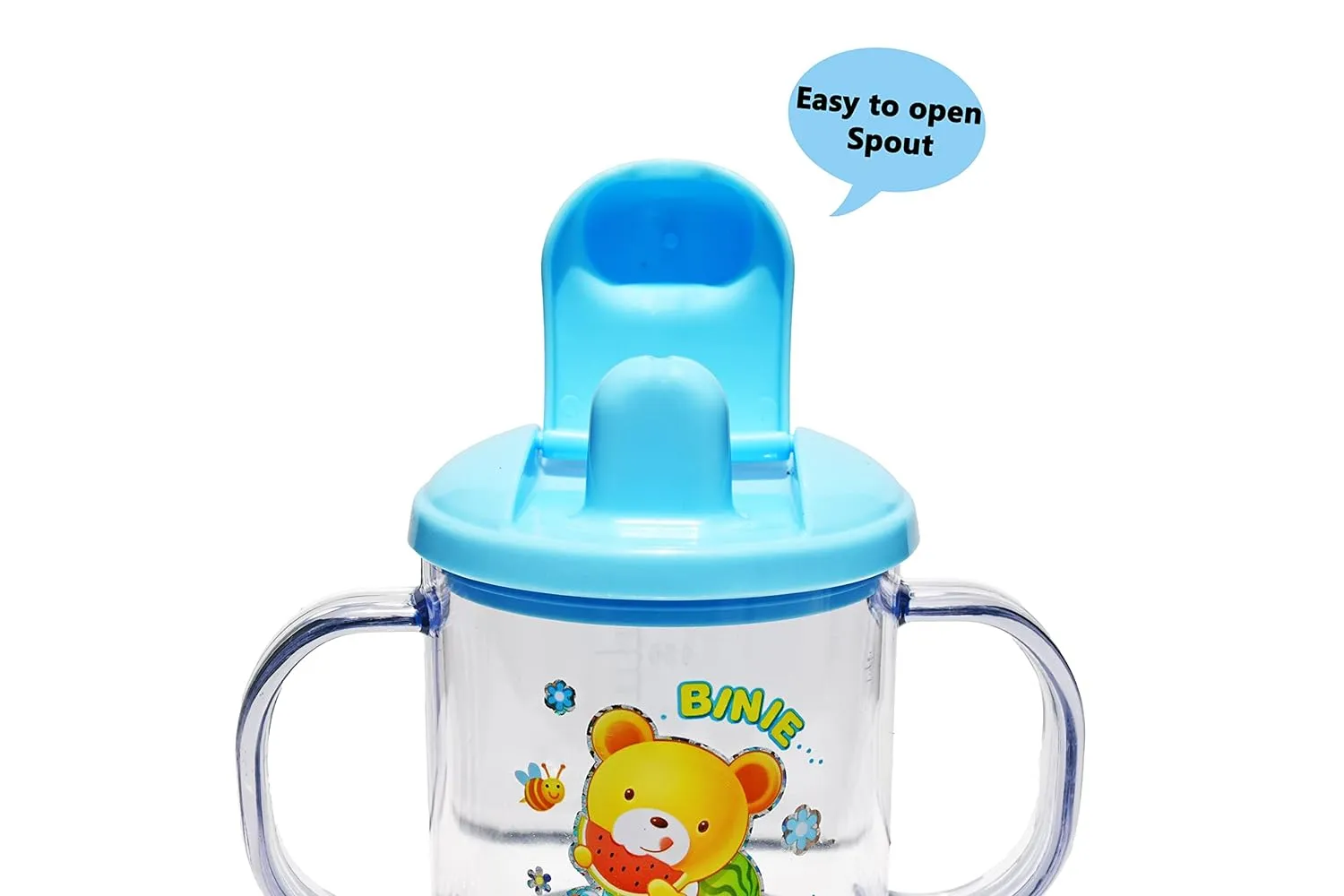 THE LITTLE LOOKERS Premium Quality Bpa Free Unbreakable Sippy Cup (Sipper Mugs for Kids/Children/Babies/Infants) Spout Infant PP/Glass Look Water/Juice Training Sipper Cup with Handles-200ml