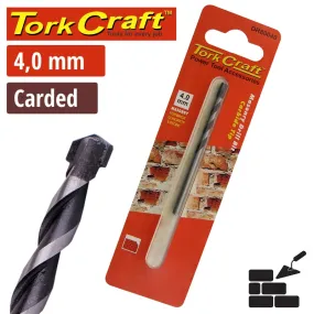 Tork Craft DRill Bit Masonry/Concrete  4.0mm 1/Card DR80040