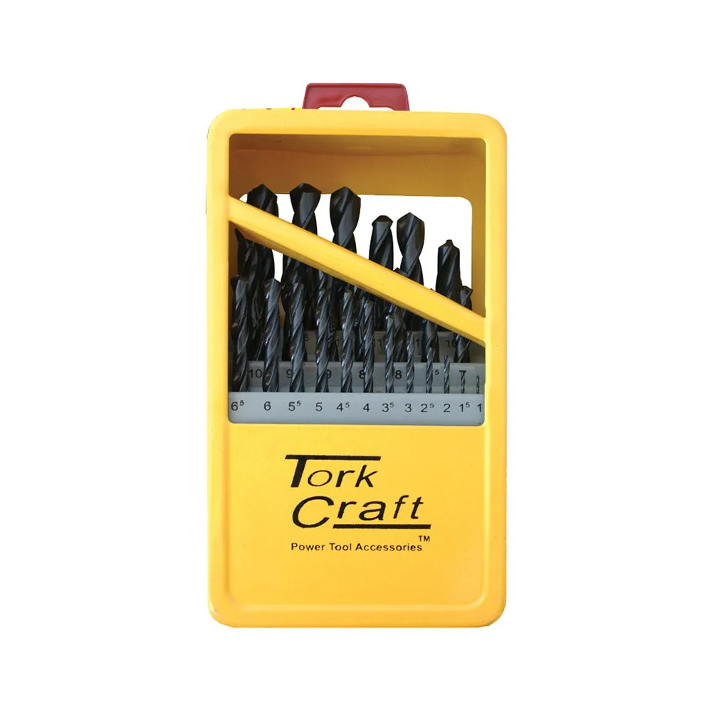 TORK CRAFT DRILL BIT SET 25PCE ROLL FORGED METAL CASE