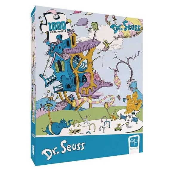 USAopoly Dr. Suess Oh, The Places You'll Go 1000 Piece 19x27-inch Jigsaw Puzzle