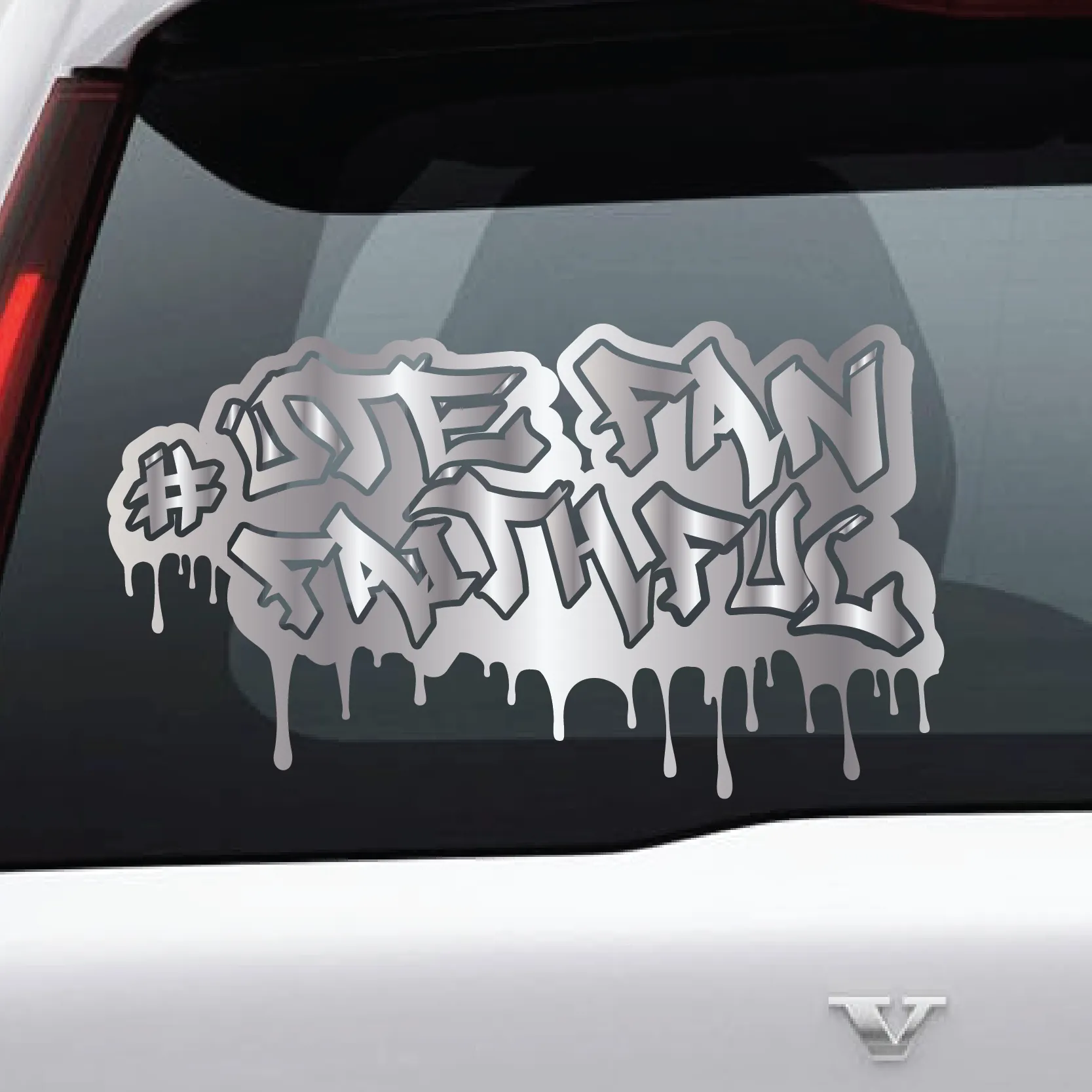 Utah Fan Faithful Graffiti Vinyl Decal